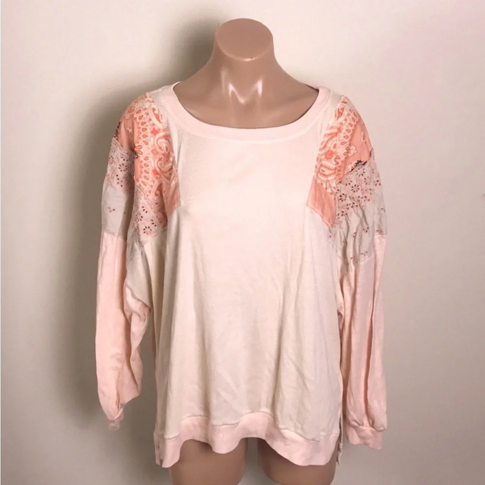 We The Free People Feelin It Paisley Eyelet Top - Picture 2 of 10